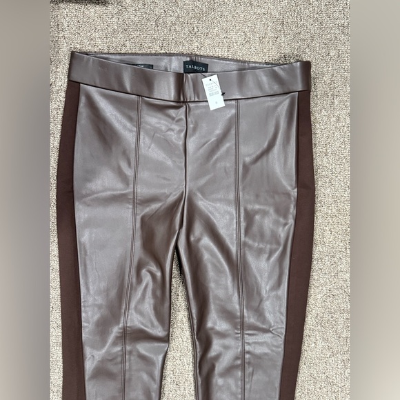 382. Talbots Portland Faux Leather Pants 8‎ NWT - Picture 4 of 7